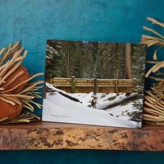 Brücke bei Wuksachi Fotoplatte (Seite)
