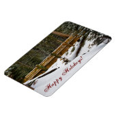 Brücke bei Wuksachi Happy Holidays Flexi Magnet (Linke Seite)