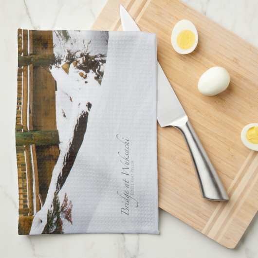 Brücke bei Wuksachi Küchentuch (Viertel Falte)