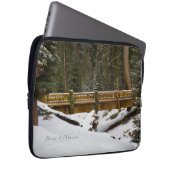 Brücke bei Wuksachi Laptopschutzhülle (Vorne Rechts)