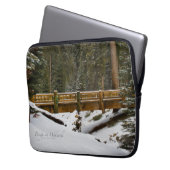 Brücke bei Wuksachi Laptopschutzhülle (Vorderseite Links)