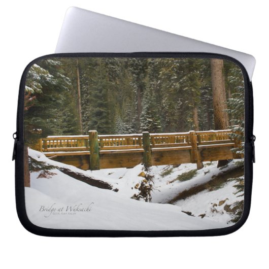 Brücke bei Wuksachi Laptopschutzhülle (Vorderseite)