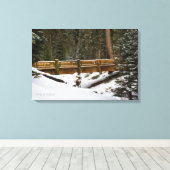 Brücke bei Wuksachi Leinwanddruck (Insitu (Holzboden))