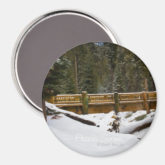 Brücke bei Wuksachi Magnet (Vorderseite/Rückseite)