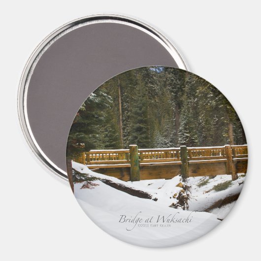 Brücke bei Wuksachi Magnet (Vorderseite/Rückseite)