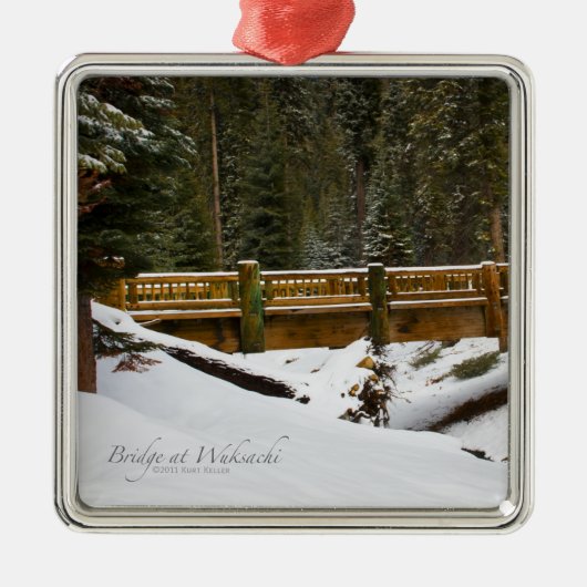 Brücke bei Wuksachi Ornament Aus Metall (Vorne)