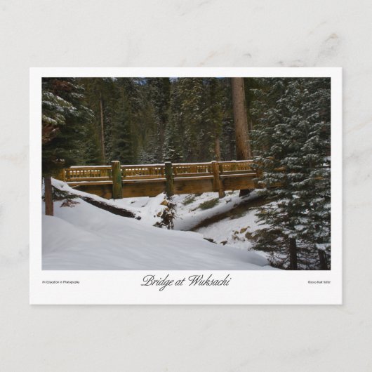 Brücke bei Wuksachi Postcard Postkarte (Vorderseite)