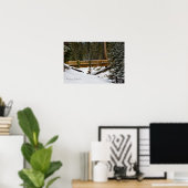 Brücke bei Wuksachi Poster (Heimbüro)