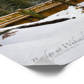 Brücke bei Wuksachi Poster (Ecke)