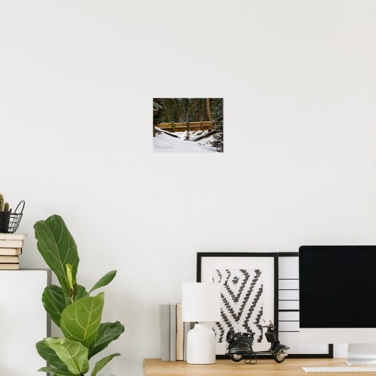 Brücke bei Wuksachi Poster (Heimbüro)