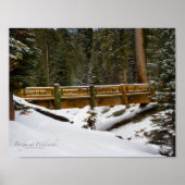 Brücke bei Wuksachi Poster (Vorne)