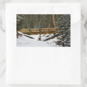 Brücke bei Wuksachi Rectangle Sticker (Tasche)