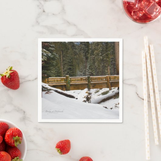 Brücke bei Wuksachi Serviette (Beispiel)