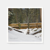 Brücke bei Wuksachi Serviette (Vorderseite)