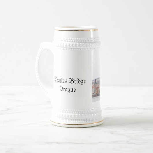 Brücke BierStein Charles, Prag Bierglas (Vorderseite Links)