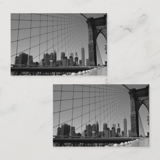 Brücke Brooklyn Visitenkarte (Vorne/Hinten)