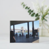 Brücke Brooklyn vom südlichen Seehafen Postkarte (Stehend Vorderseite)