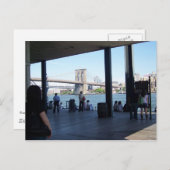 Brücke Brooklyn vom südlichen Seehafen Postkarte (Vorne/Hinten)