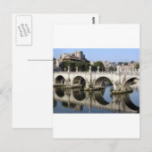 Brücke Castel st Angelo, Rom, Italien Postkarte (Vorne/Hinten)