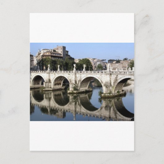 Brücke Castel st Angelo, Rom, Italien Postkarte (Vorderseite)