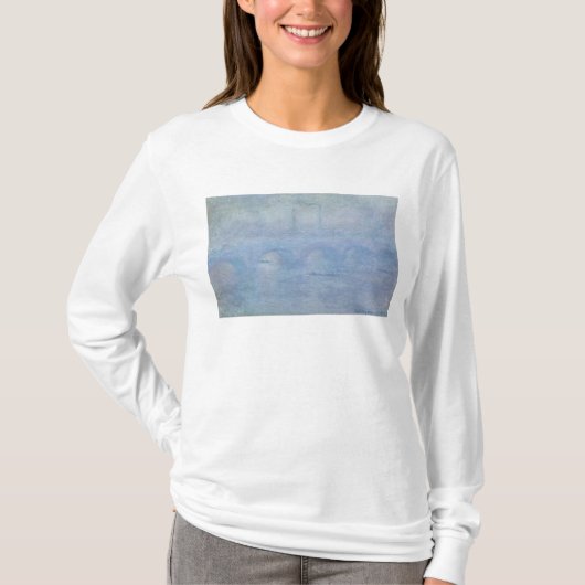 Brücke Claude Monets | Waterloo: Effekt des Nebels T-Shirt (Vorderseite)