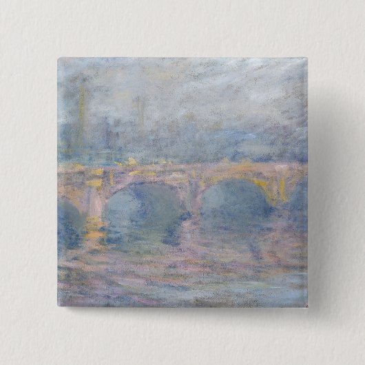 Brücke Claude Monets | Waterloo, London, am Button (Vorderseite)