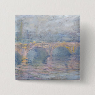 Brücke Claude Monets   Waterloo, London, am Button