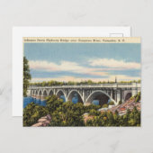 Brücke, Congaree River, Columbia, South Carolina Postkarte (Vorne/Hinten)