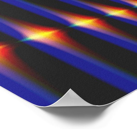 Brücke Cooles Abstraktes Fine Fraktal Art Poster (Ecke)