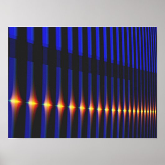 Brücke Cooles Abstraktes Fine Fraktal Art Poster (Vorne)