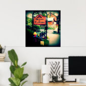 Brücke der Blume Poster (Heimbüro)