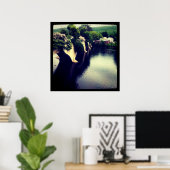 Brücke der Blume Poster (Heimbüro)