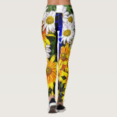 Brücke der Blumen-Gänseblümchen Leggings (Rückseite)