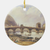 Brücke der Bögen, Lüttich Keramik Ornament (Hinten)