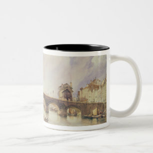 Brücke der Bögen, Lüttich Zweifarbige Tasse
