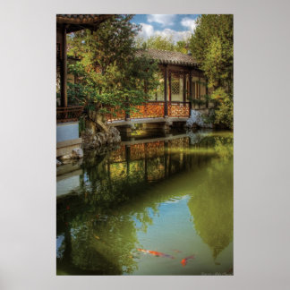 Brücke - Der chinesische Garten Poster