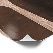 Brücke der Höhepunkte - braun Poster (Ecke)