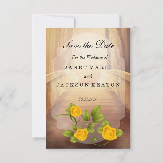 Brücke der Liebe, Hochzeit der Natur Save The Date (Vorderseite)