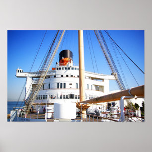 Brücke der Queen Mary - Long Beach, Kalifornien Poster