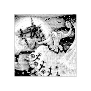 BRÜCKE DER SCHLAFENHOLLOW HALLOWEEN RUBBER-BRIEFMA GUMMISTEMPEL