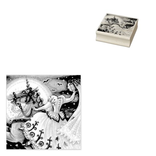 BRÜCKE DER SCHLAFENHOLLOW HALLOWEEN RUBBER-BRIEFMA GUMMISTEMPEL (Stempel)