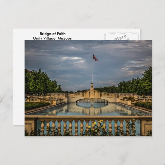Brücke des Glaubens im Unity Village in Missouri Postkarte (Vorne/Hinten)