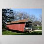 Brücke des Landkreises Madison, Iowa Poster<br><div class="desc">Eine der großen Brücken des Madison-Landkreises. Dies macht einen großartigen gerahmten Druck für die Zuhause oder das Büro. Ideal für jede Dekoration!</div>