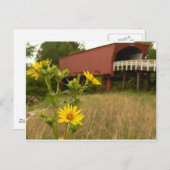 Brücke des Landkreises Madison Postkarte (Vorne/Hinten)