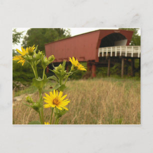 Brücke des Landkreises Madison Postkarte