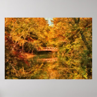 Brücke - die schönste der Natur Poster