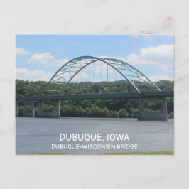 Brücke Dubuque-Wisconsin in Iowa Postkarte