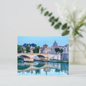 Brücke Emanuele II und Petersdom - Rom Postkarte (Stehend Vorderseite)