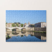 Brücke Emanuele II und Petersdom - Rom Puzzle (Horizontal)