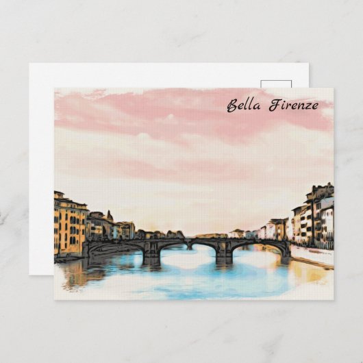 ** Brücke Firenze AP12 Florenz Italien Italien Postkarte (Vorne/Hinten)